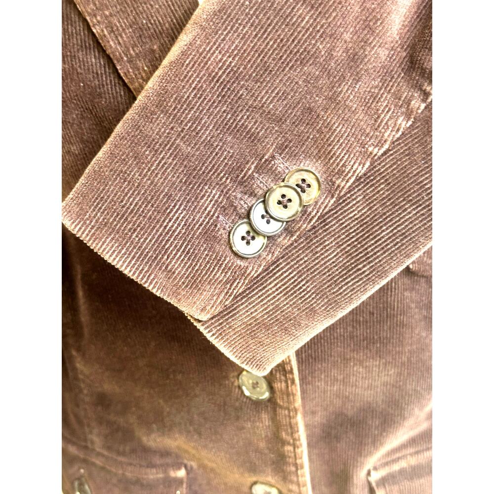 Lands End Brown Casual Corduroy Jacket Button Down Pockets Women's Size Medium - Picture 6 of 13